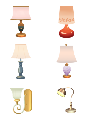 燈具臺燈卡通設計模板 創意無限，免費獲取PSD格式2000像素資源